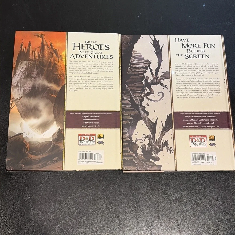 Dungeons And Dragons Dungeons Masters Guide / Masters Guide 2 Hard Back 08/ 09